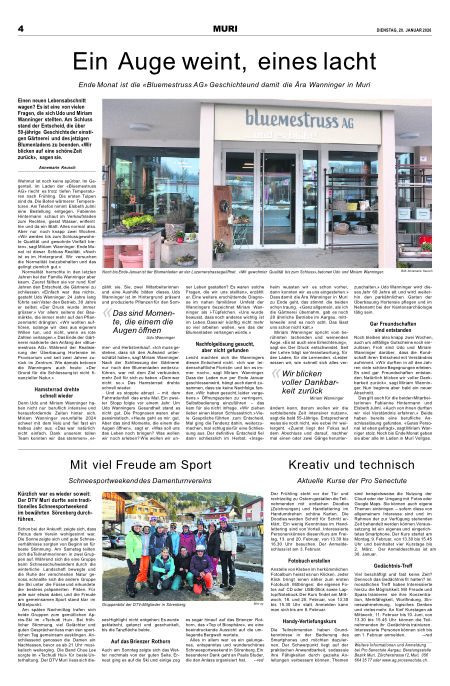 Wanninger Artikel  Der Freiämter Hauptartikel